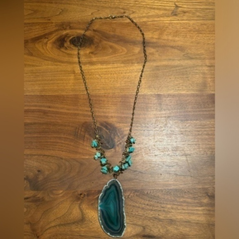 Agate onyx necklace